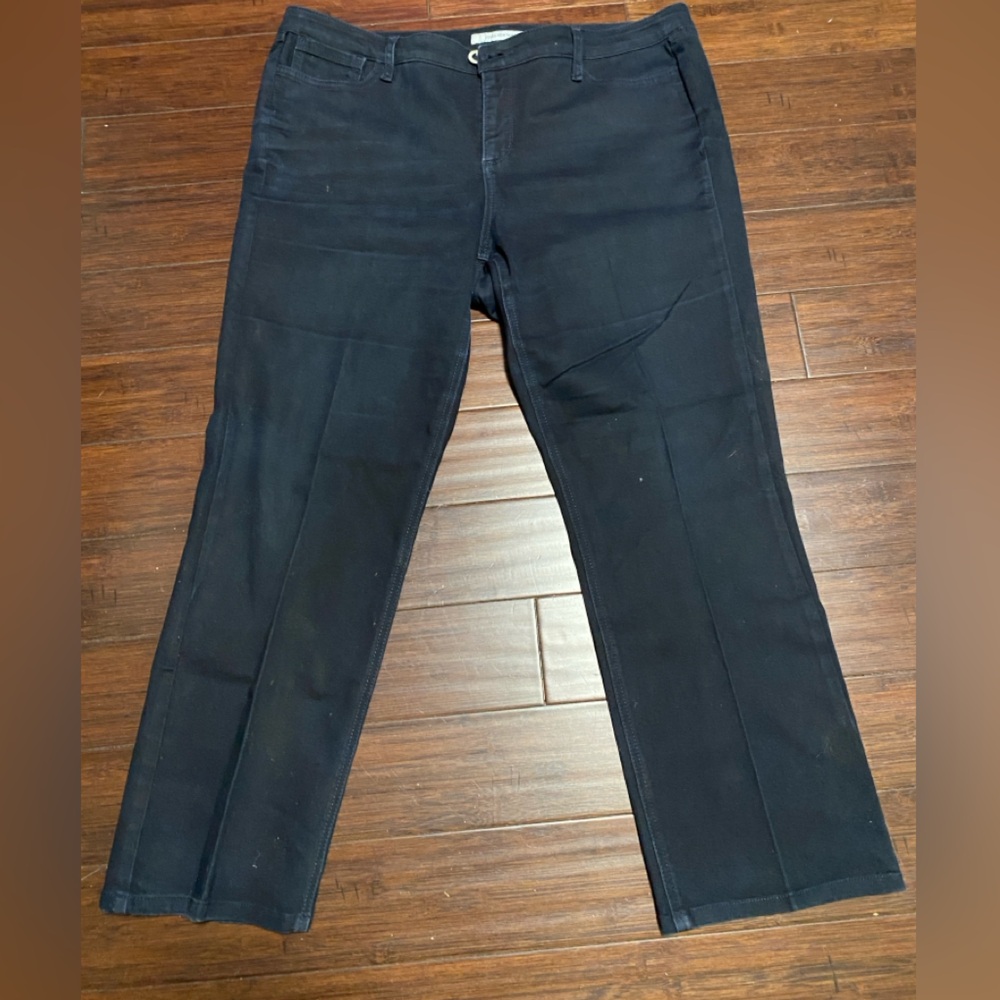 Jones New York Jeans Women's Short Plus 2X Indigo Denim Tummy Slimming